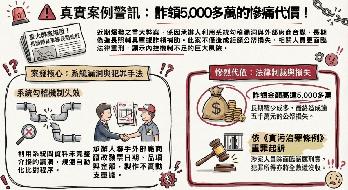 【圖卡1】真實案例警訊:詐領5,000多萬的慘痛代價!