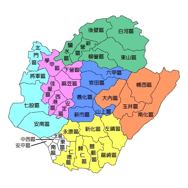 臺南地理位置