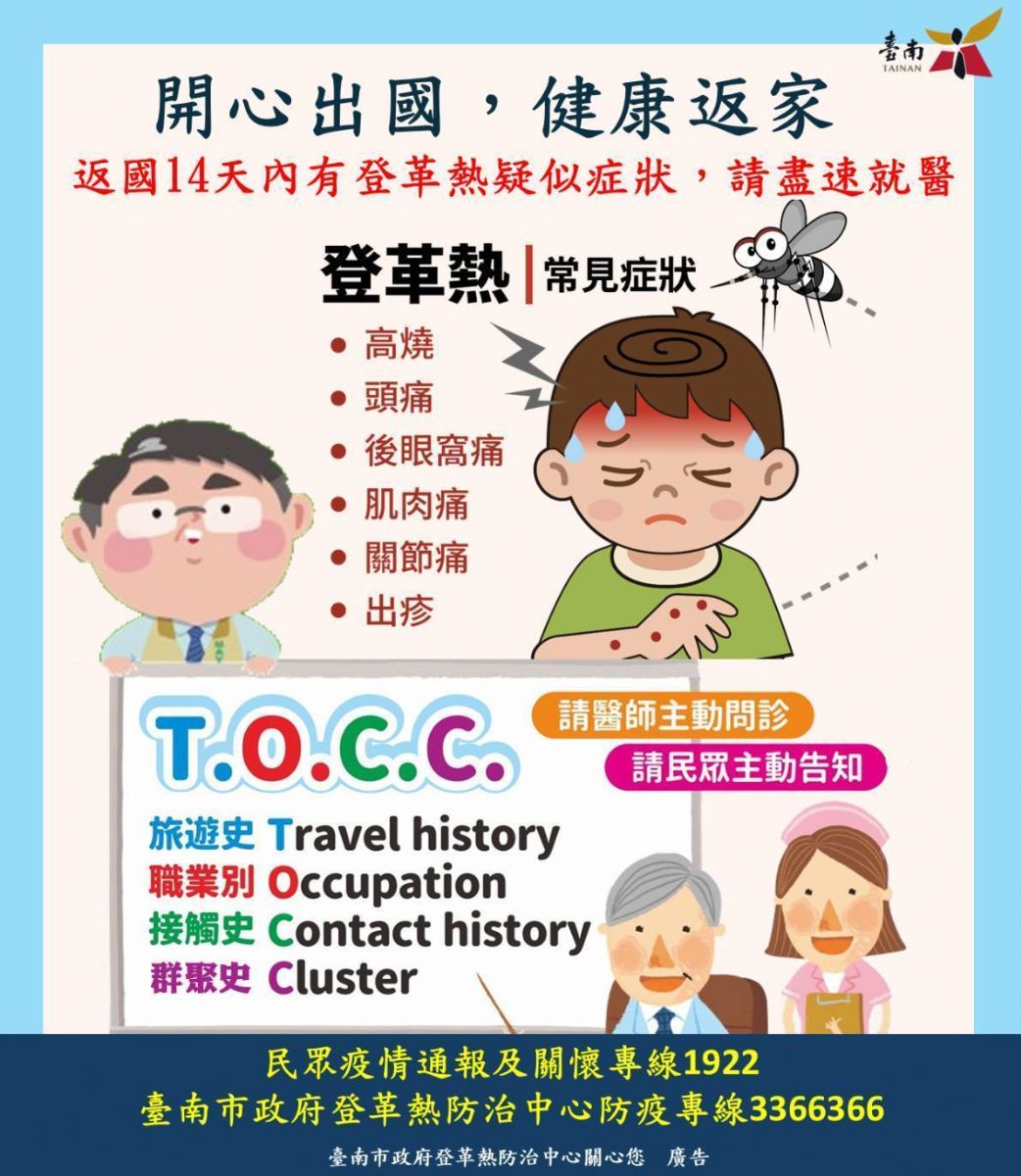 登革熱常見症狀