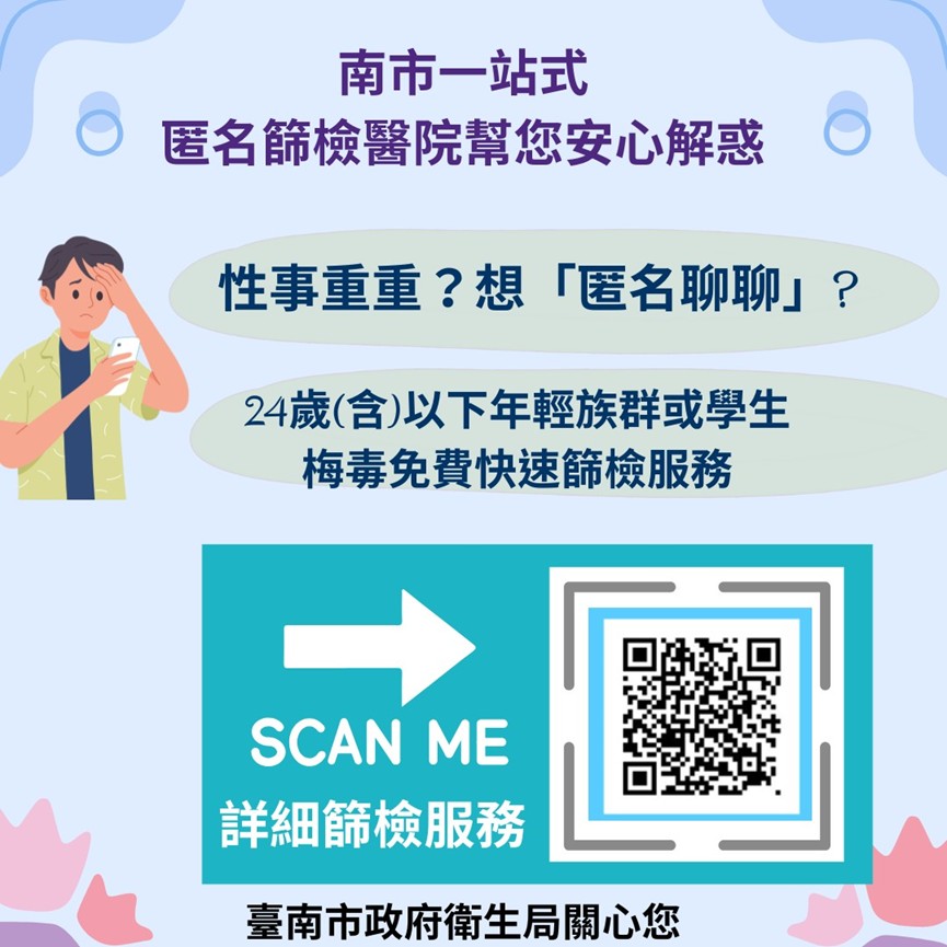 匿名篩檢 安心解惑
