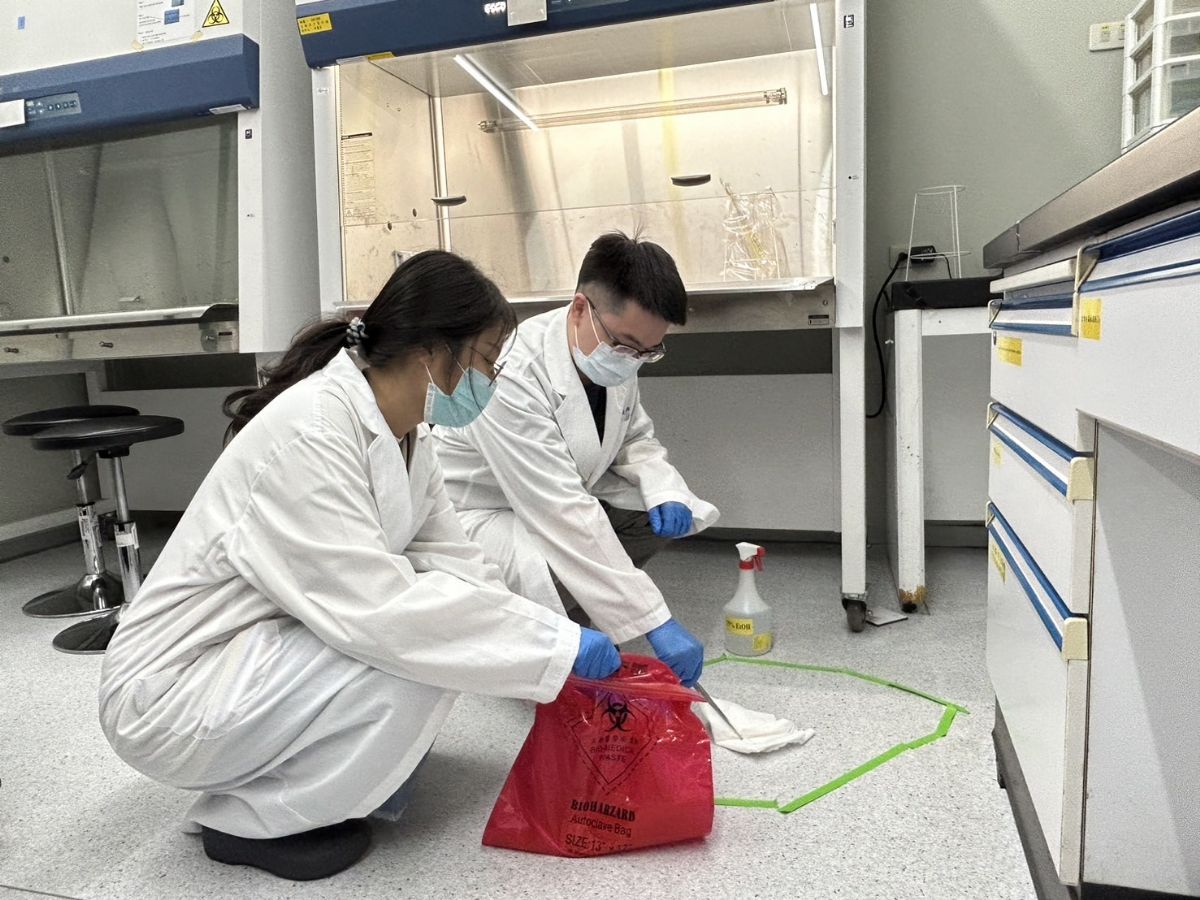 微生物稀釋菌液翻倒清消處理