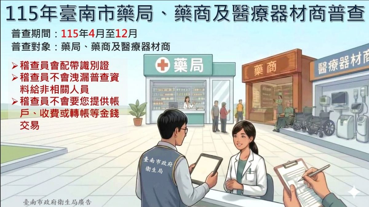 衛生局即將啟動普查