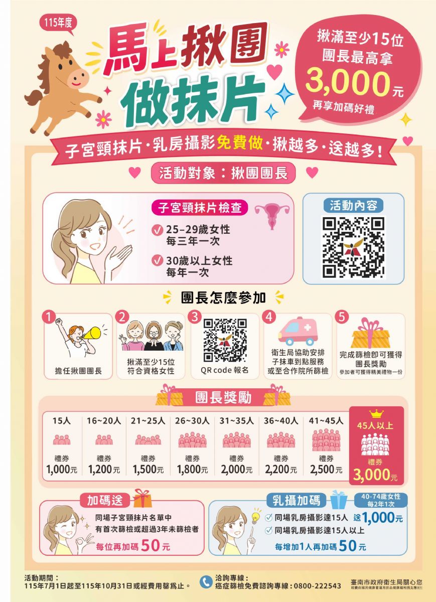 揪團做抹片