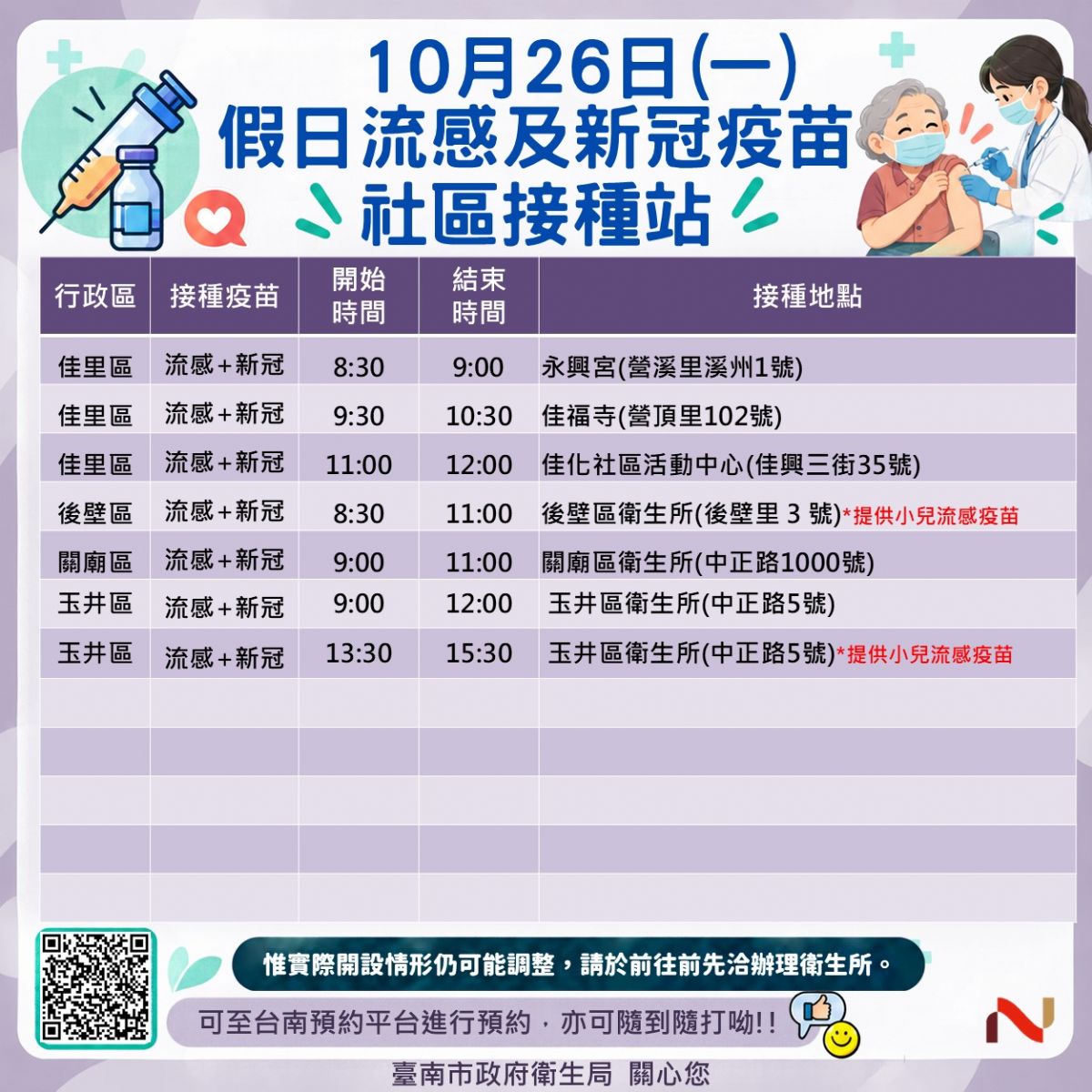 疫苗社區接種站